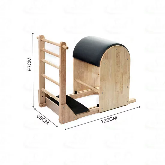 Solid Wood Pilates Ladder Barrel Oak Arc Studio Equipment