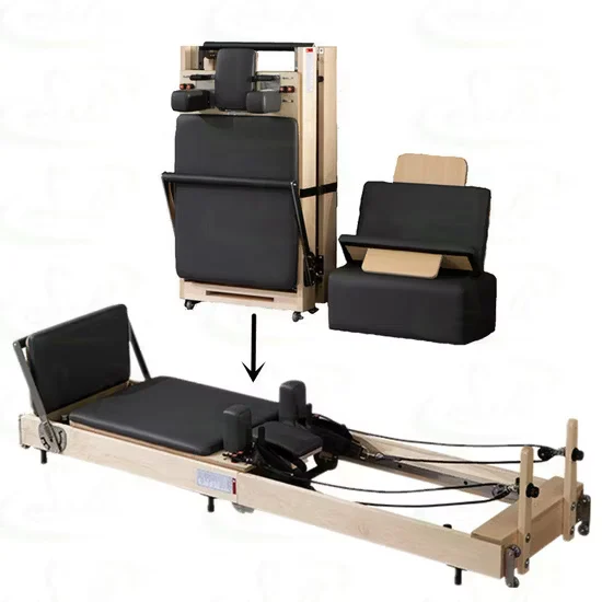 Yoga Exercise Strength Training Foldable Pilates Reformer Studio Equipment